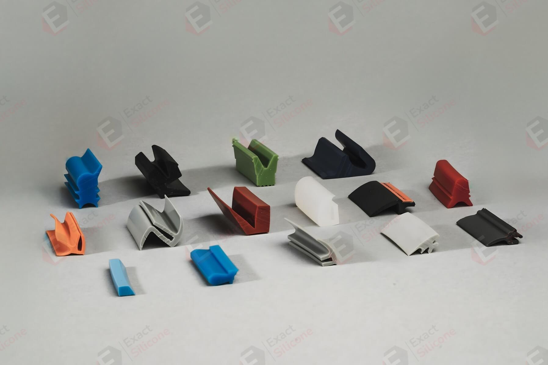 exactsilicone manufactured silicone extruded profiles