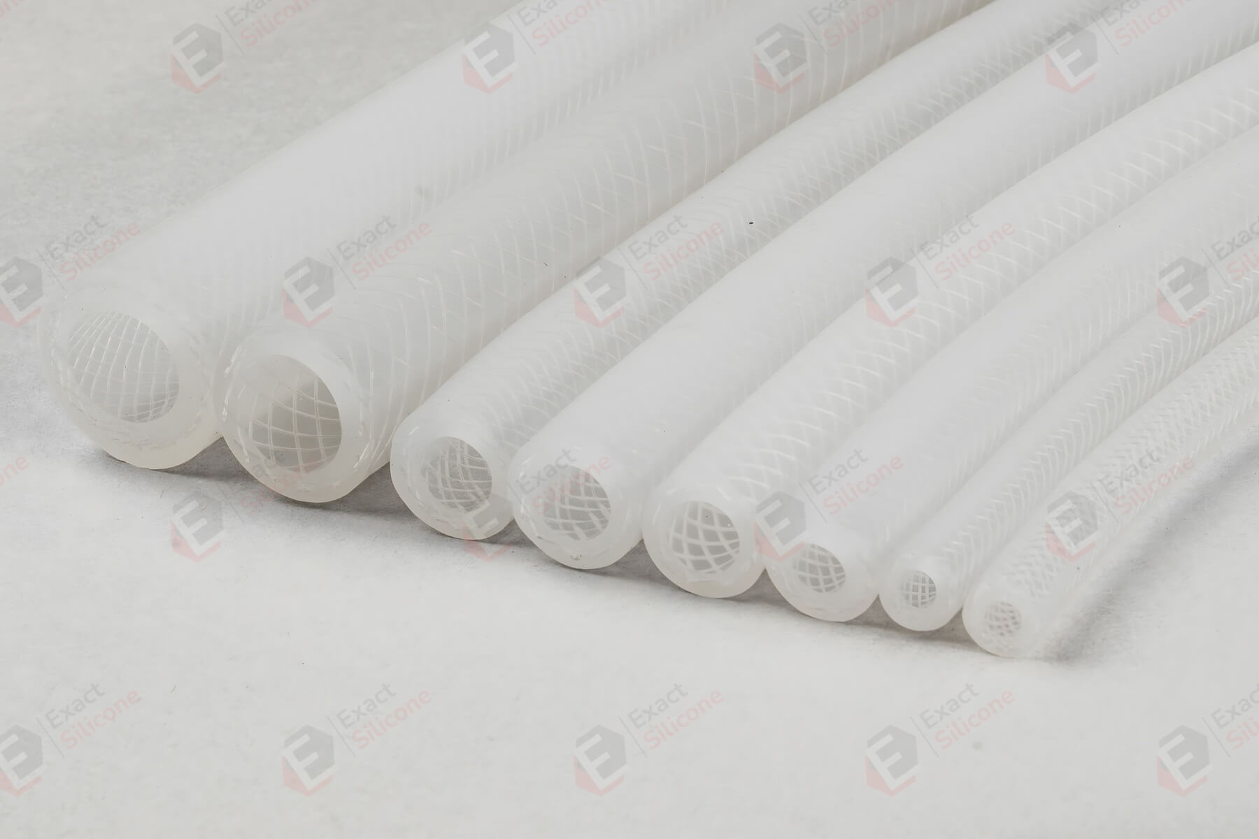 silicone rubber reinforced and braided hose